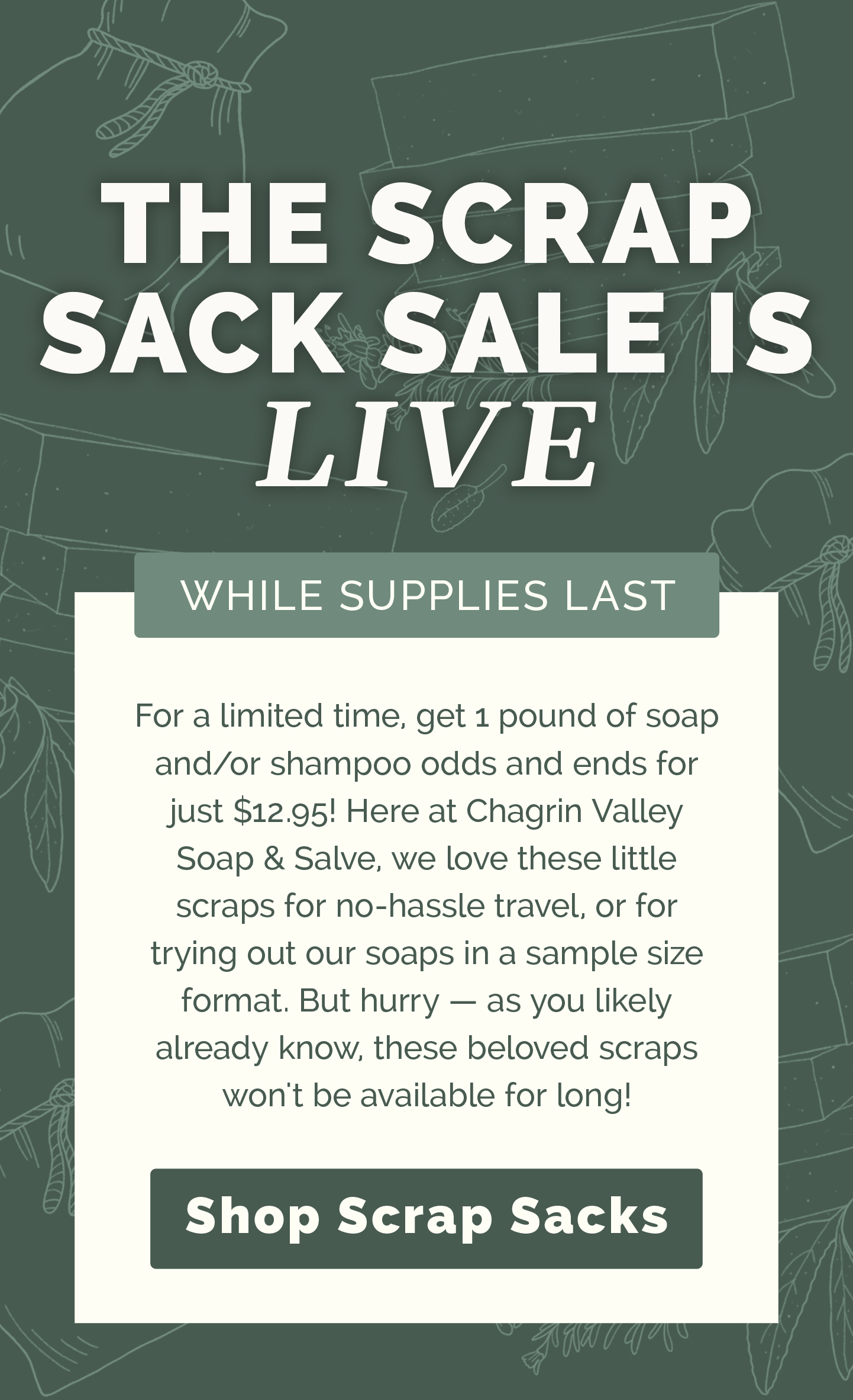 Shop The Scrap Sack Sale