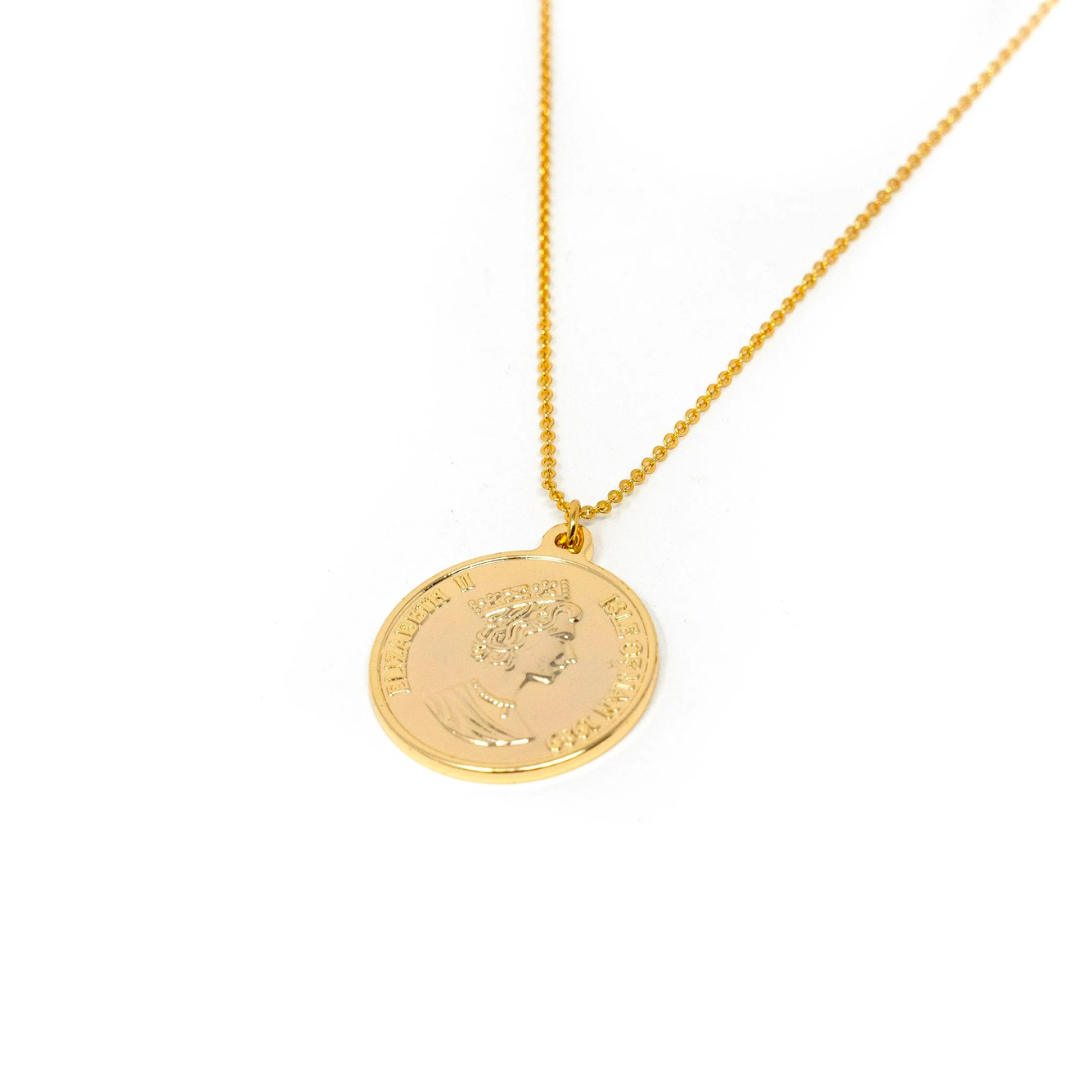 Crown Currency Inspired Pendant Necklaces