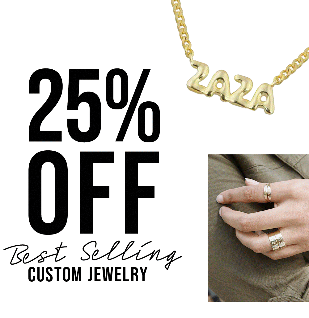 25% Off Custom Jewelry